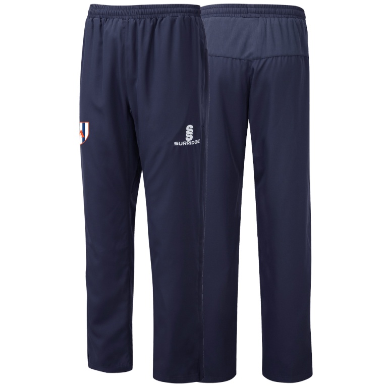 POPLIN TRACK PANT WITH LYCRA-Navy